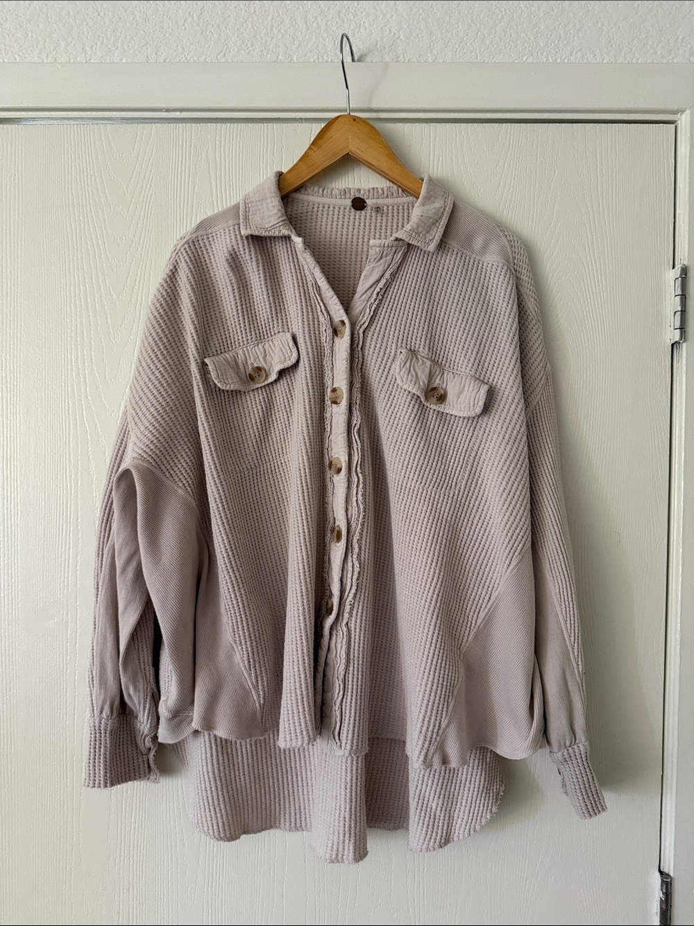 EUC Free People FP One Scout Shirt Waffle Knit Jacket XS